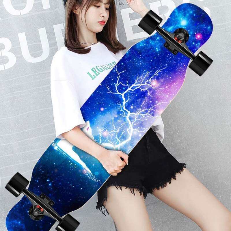 初学者滑板长板滑板女成人男生女生学生代步板舞板青少年四轮滑板