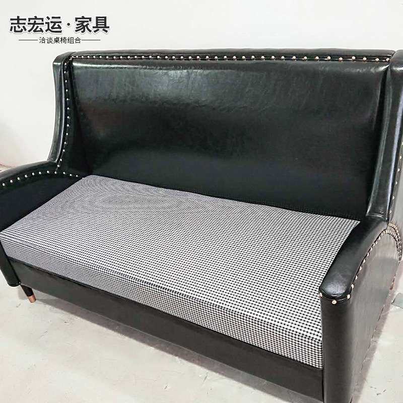 简约休闲咖啡厅甜品奶茶店西餐厅桌椅 售楼处洽谈沙发椅餐饮桌椅