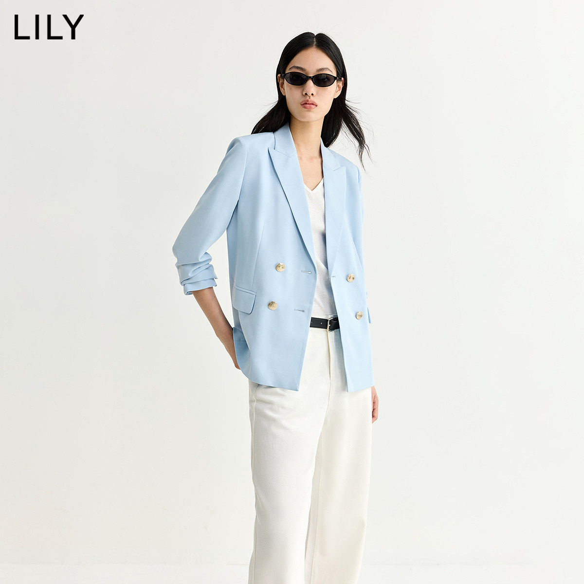 LILY老钱风戗驳领通勤西装