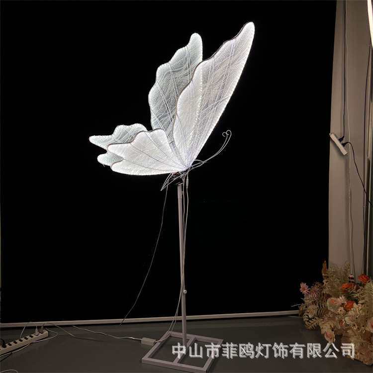 婚庆道具摆件发光蝴蝶路引舞台装饰婚礼路引灯酒店礼堂场景布置灯