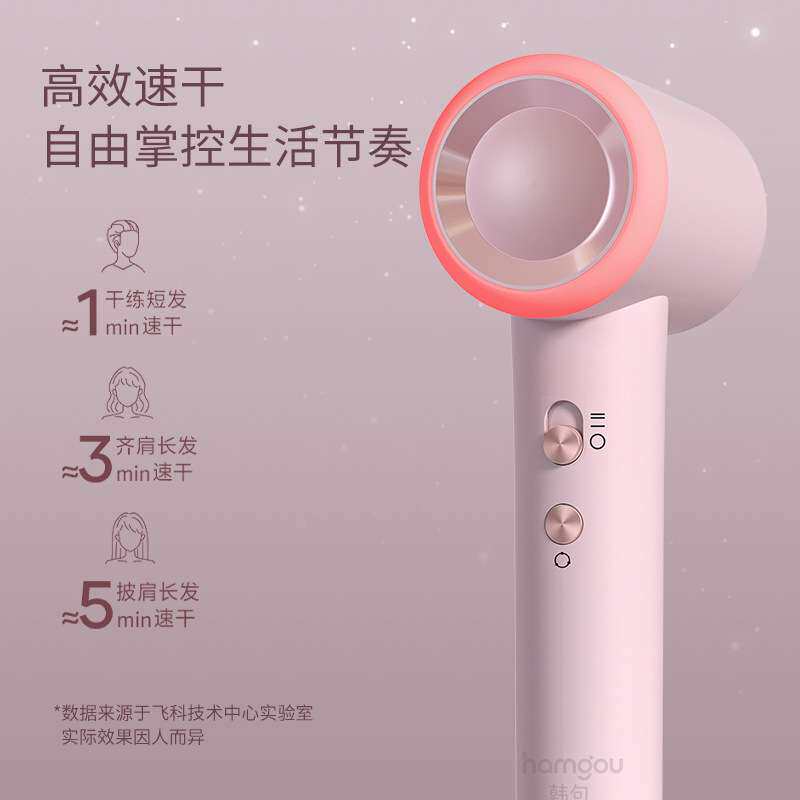 高速吹风机家用大功率2亿浓度负离子电吹风大风力护发低噪音温控