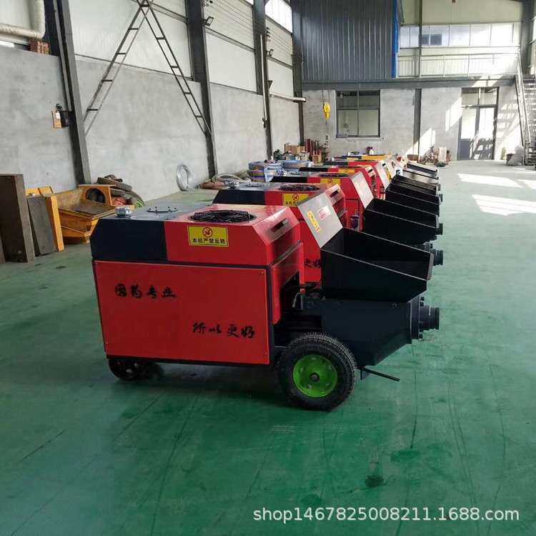 新型斜式二次构造柱泵上料机小型液压混凝土浇注机细石砂浆输送泵