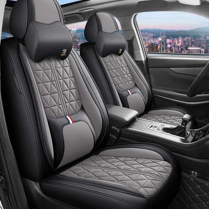 24年新款跨境car seat cover固腰纳帕全皮汽车坐垫四季通用座椅套