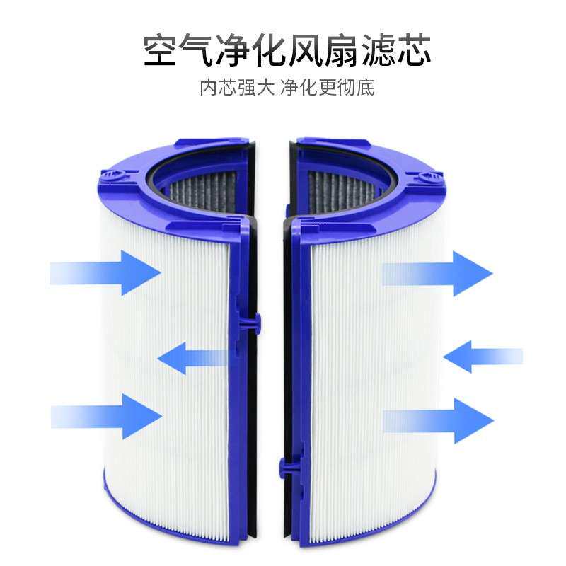 适用Dyson空气净化器配件滤网HP06/TP06 PH02活性炭滤芯无叶风扇