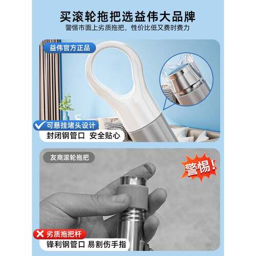 海绵拖把头免手洗2025新款家用拖地神器胶棉吸水一拖地拖布大号净