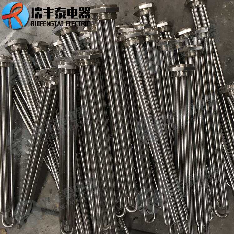 厂家模温机加热管不锈钢大功率法兰电热管水箱加热管液体发热管