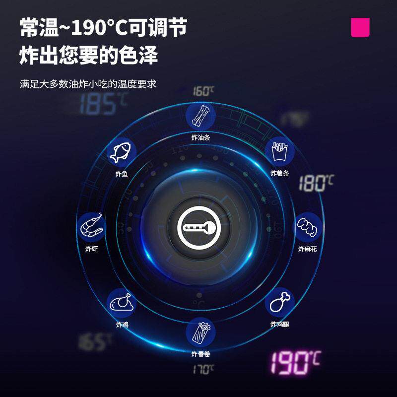 乐创电炸炉缸商用油炸锅油炸薯塔机炸鸡排薯条加厚双缸油条炸炉