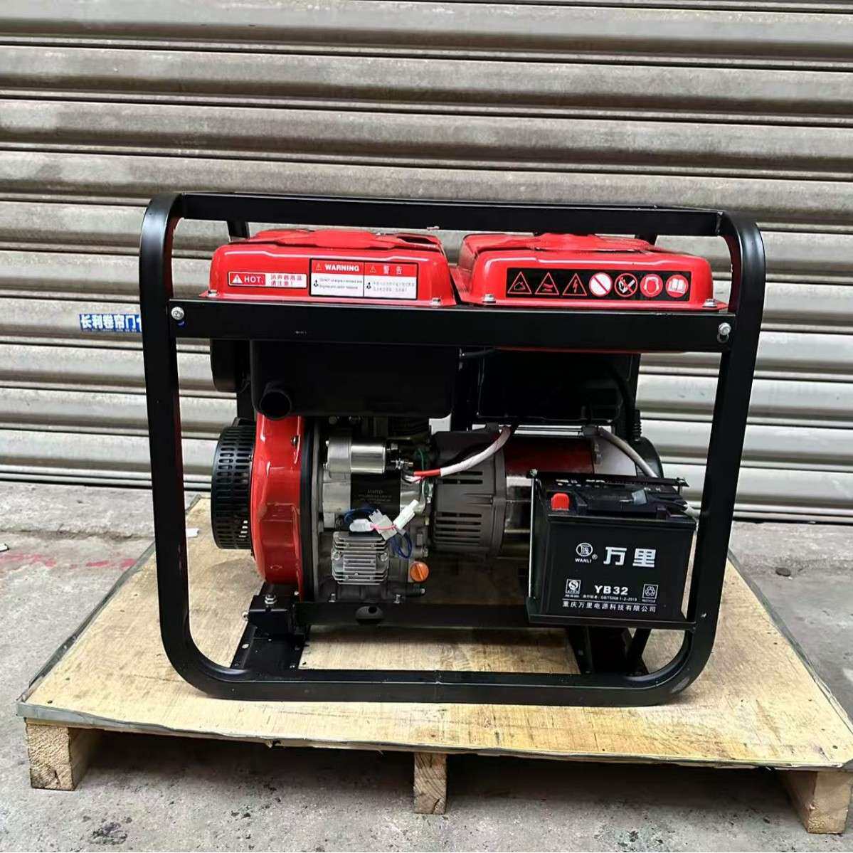 小型柴油发电机家用5KW电启动230V/380V纯铜电机应急移动备用电源