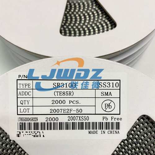 SS310 3A100V SMA封装 贴片肖特基SR3100 二极管 D0-214AC优惠供