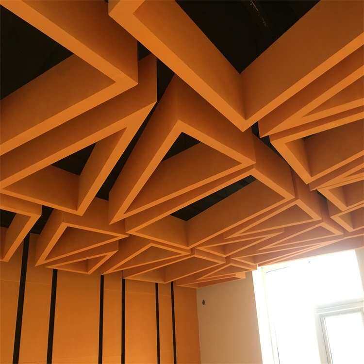 异形玻纤悬挂天花板吊装垂片空间吸声体异型吊顶吸音板现货供应