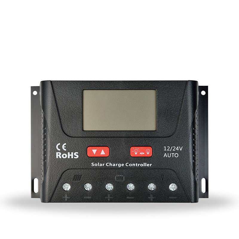 硕日HP2430太阳能控制器30A40A PWM光伏充电器家用12V24V通用