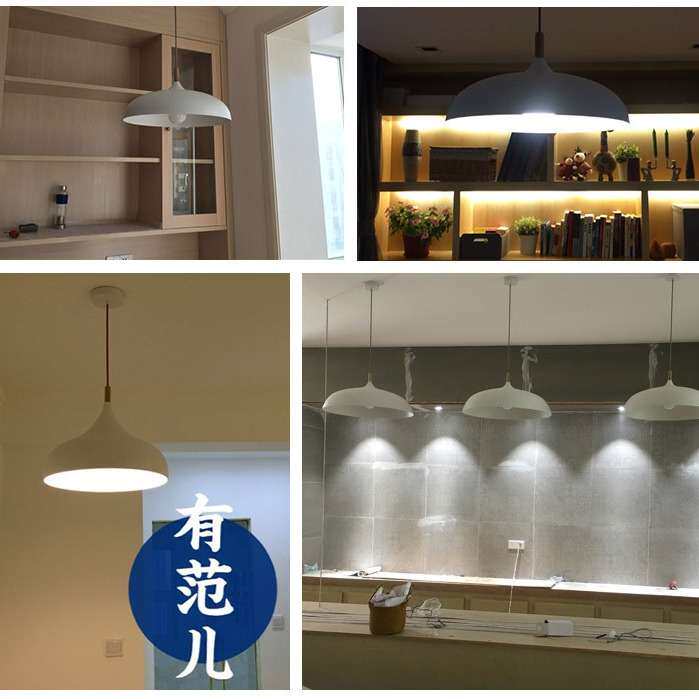 北欧锅盖吊灯创意小吊灯餐厅锅盖灯工业风loft个性吧台火锅店灯具