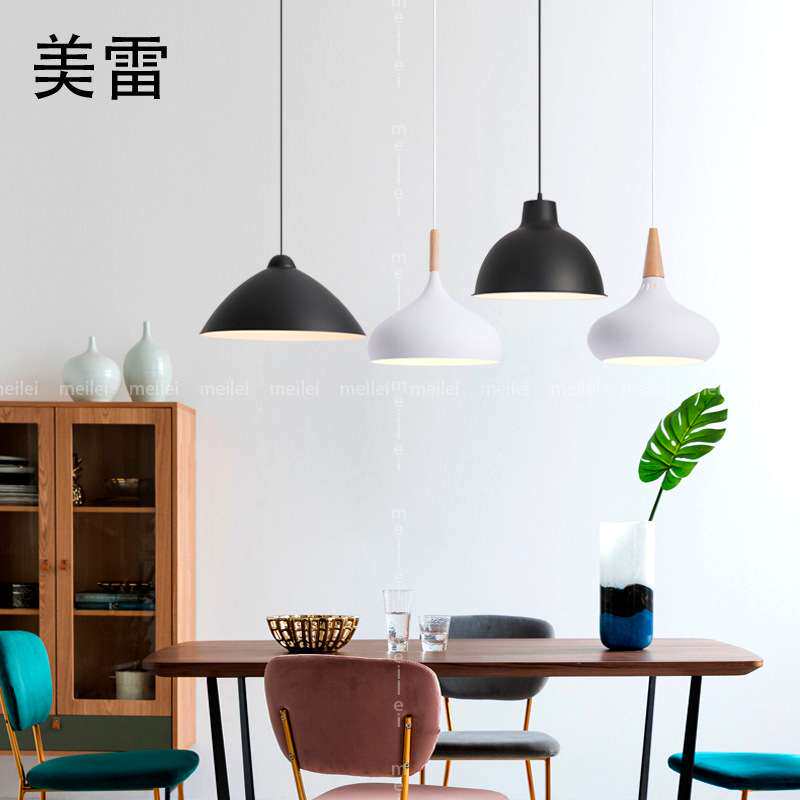 简约吊灯工业风工矿灯罩锅盖灯创意个性厂房舞蹈房超市餐厅办公灯