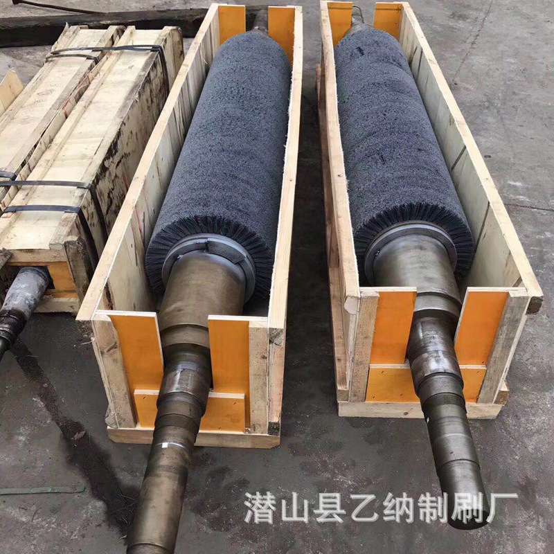 毛刷辊 抛光除尘工业刷辊 磨料丝抛光除锈 清洗机毛刷滚轮