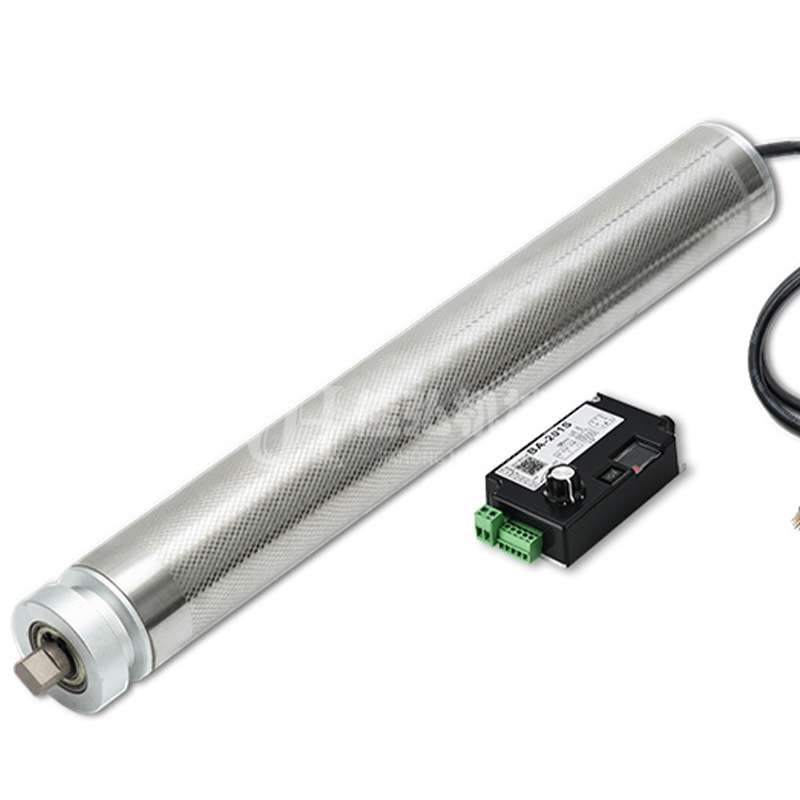 行家选流水线U型槽动力电动滚筒O型槽内置电机24V驱动电动辊筒