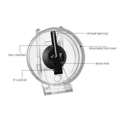 跨境3D全息广告机迷你11CM桌面透明式裸眼风扇屏HOLOGRAM LED FAN