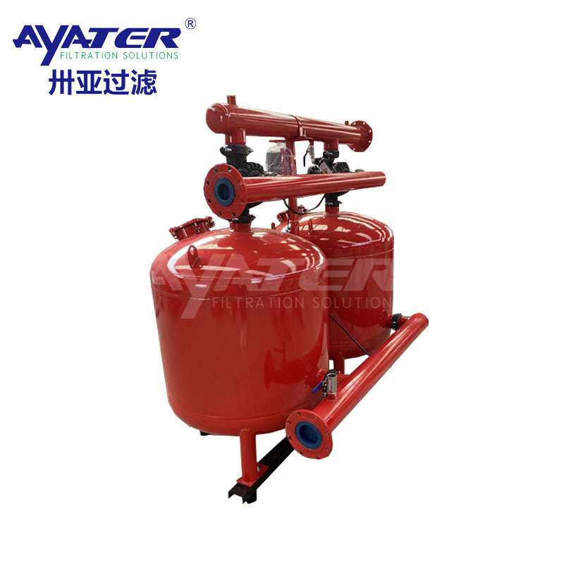 卅亚过滤浅层砂过滤器全自动反冲洗砂石去除泥沙悬浮物节水过滤器