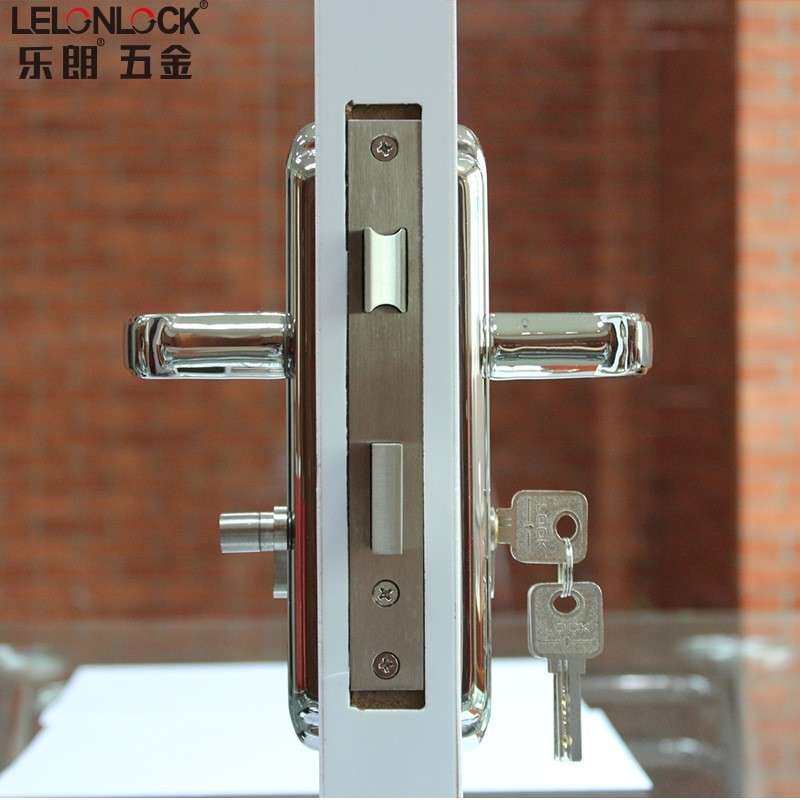 老式不锈钢防盗门锁套装木门家用通用型大门锁具房间门机械锁