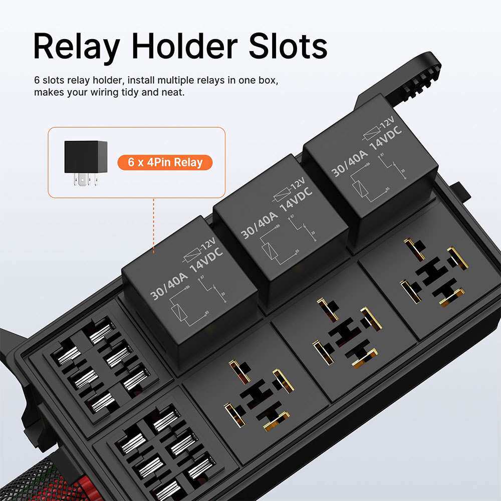 Auto Modified Fuse Relay Box 汽车用电电路 改装加装 继电器盒