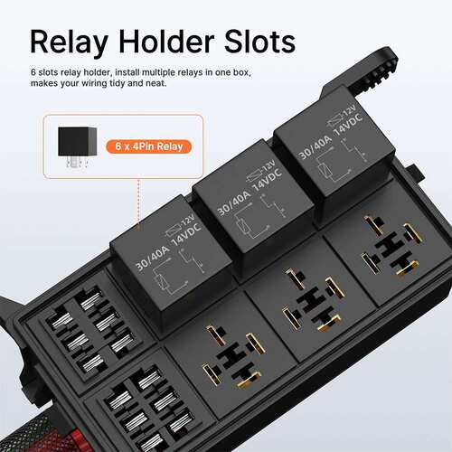 Auto Modified Fuse Relay Box 汽车用电电路 改装加装 继电器盒