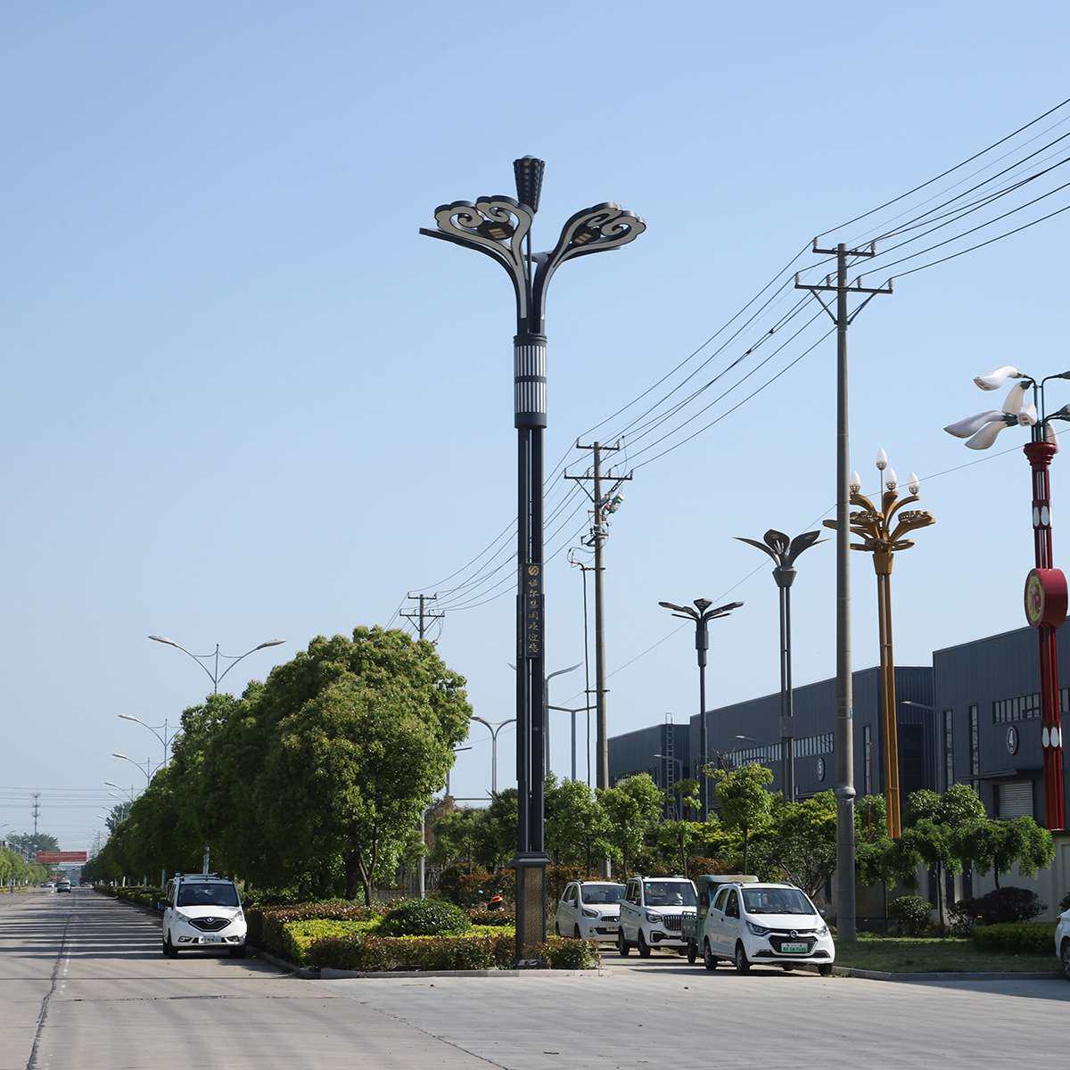庭院灯小区路户外防雨LED道路路灯公园花园带杆全套景观灯厂家