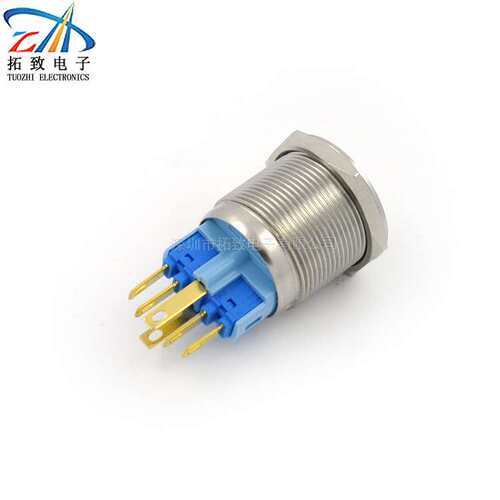 工厂现货金属按钮开关带电源标φ22带灯MP022S/F11电源开关