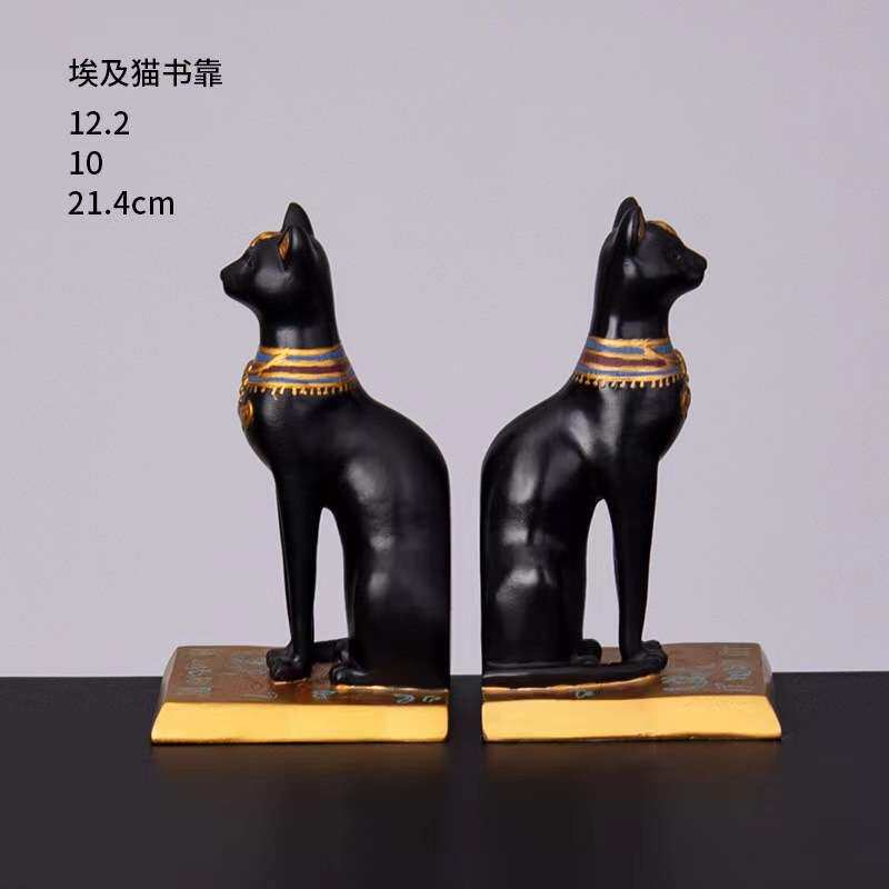 创意埃及猫家居摆件客厅电视柜酒柜办公室装饰品新房书房桌面装饰