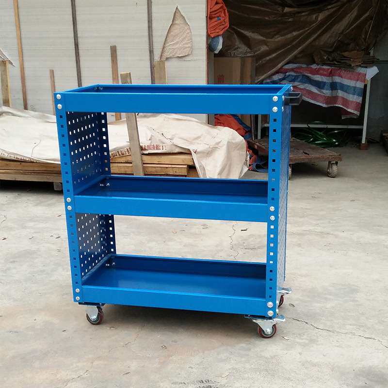 移动工具小车三层开放式工具车汽修工具车搬运车维修手推工具车