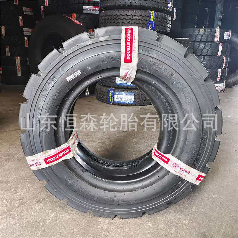 双钱28×9-15叉车拖车充气轮胎 650-10 825-15矿山石材厂专用轮胎
