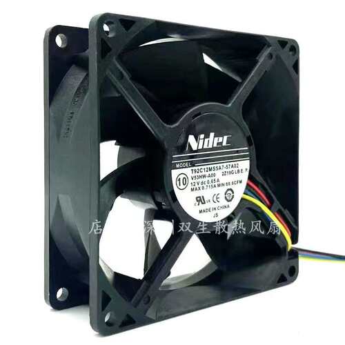 原装 NIDEC 9032 9CM T92C12MS1A7-57A02 12V 0.55A 机箱散热风扇