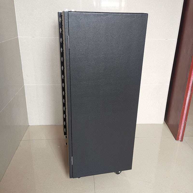 黑色PU皮革眼镜展示柜3D影院光学太阳眼镜样品收纳箱带锁现货