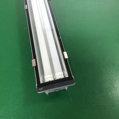 LED铝合金三防灯外壳套件铝合金乳白罩三防灯地铁区间LED灯具外壳