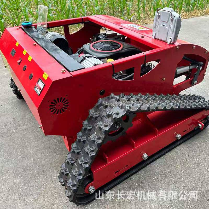 履带式遥控割草机全地形自动除草机家用小型农用打草机器人