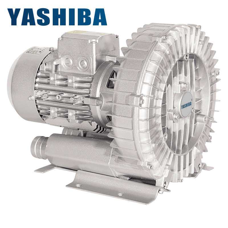 YASHIBA高压风机加长型漩涡气泵工业吸尘机耐高温风机高压鼓风机