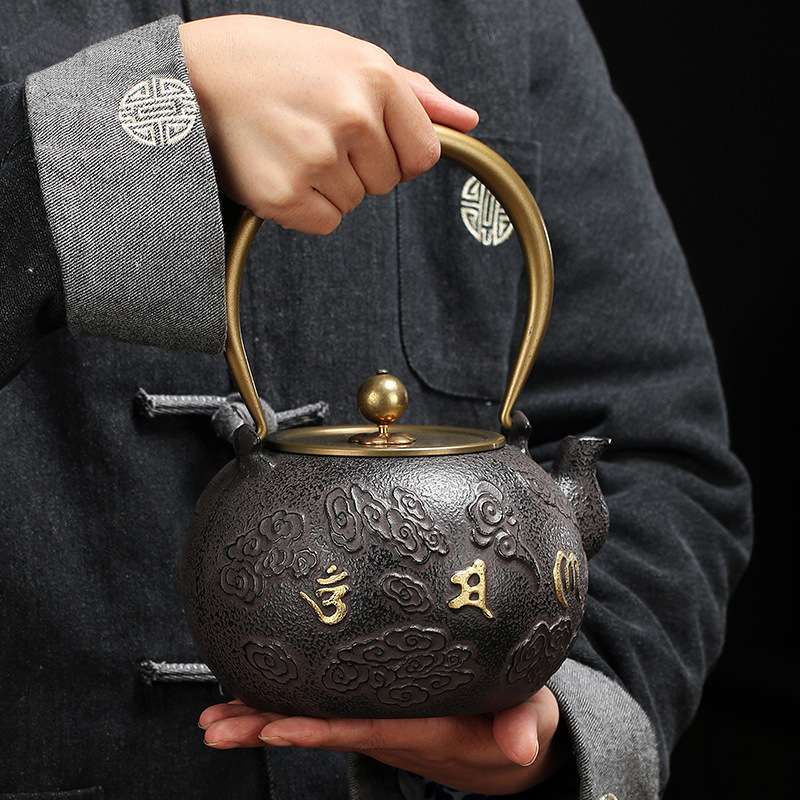 铁壶火碳炉煮茶炉电陶炉煮茶器泡茶壶纯手工生铁壶烧水壶过滤