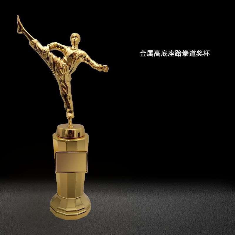 新款制定武术跆拳道人像锌合金奖杯嘉奖用品工艺奖品厂家货源