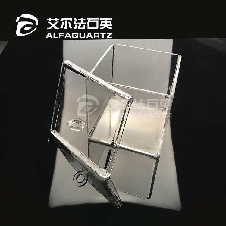 石英玻璃玻璃方缸方盒反应釜清洗槽带檐 耐高温 耐腐蚀非标加工