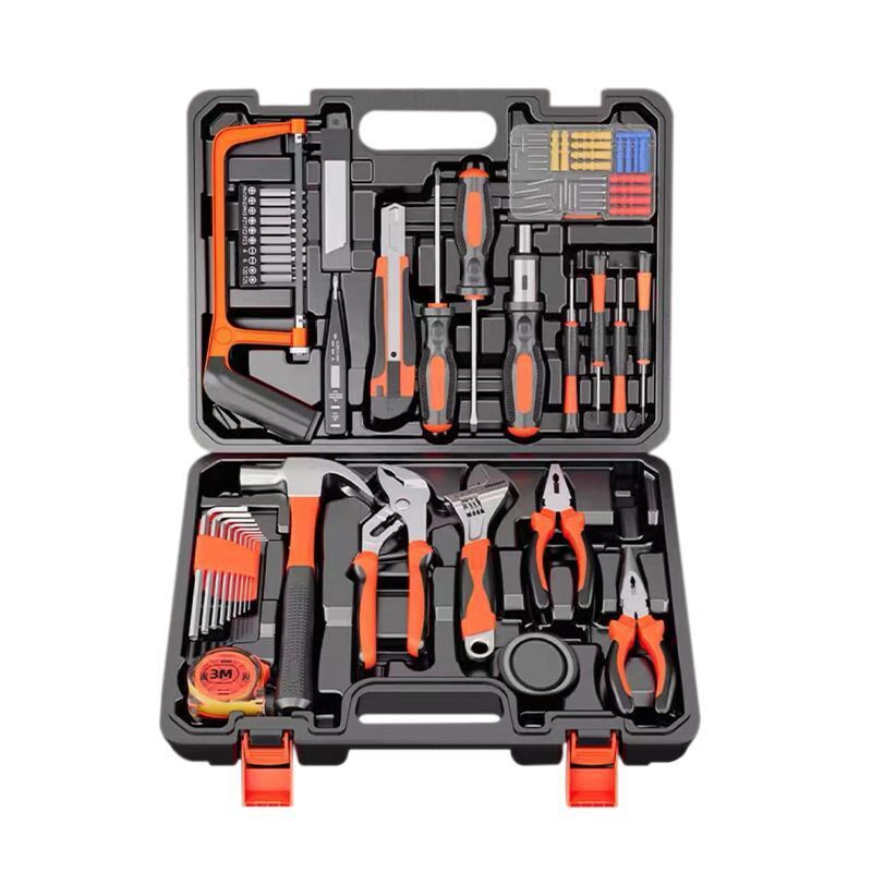 家用装修工具维修套装 100件套家用手动木工工具箱 百样款工具箱
