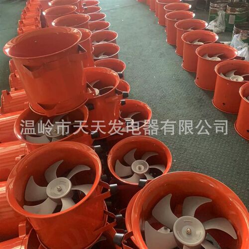 出口10寸250mm 船用管道移动手提式轴流风机排气风扇排烟通风换气