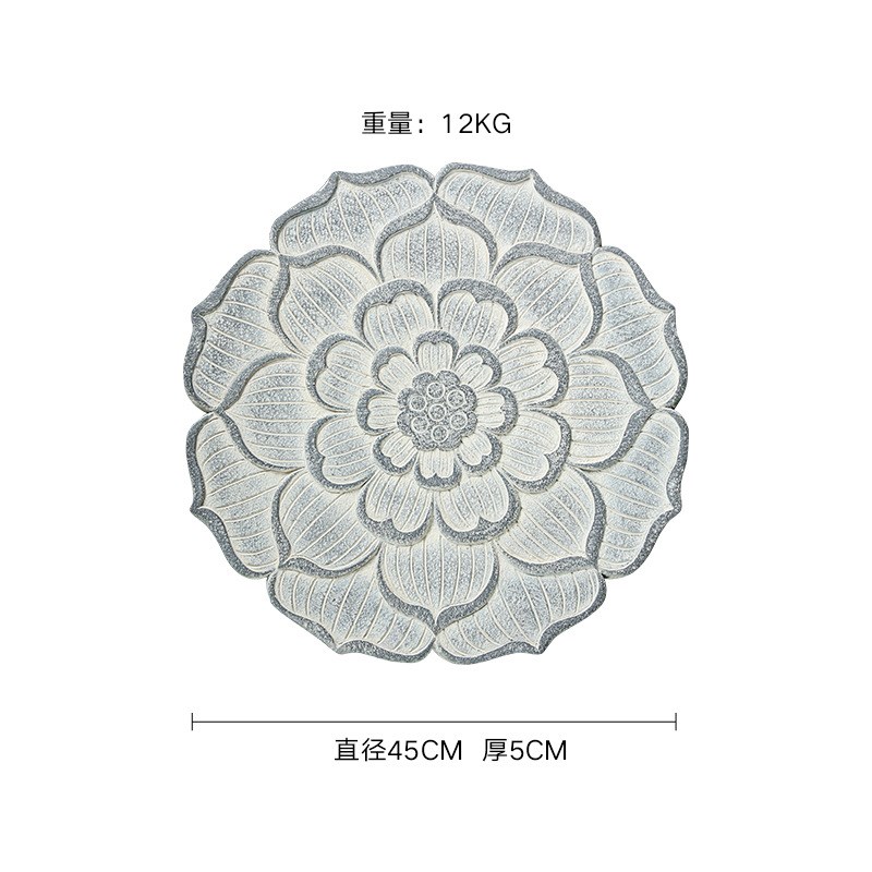 庭院造景布置户外园林景观地砖莲花脚踏汀步石花园装饰摆件踏步石