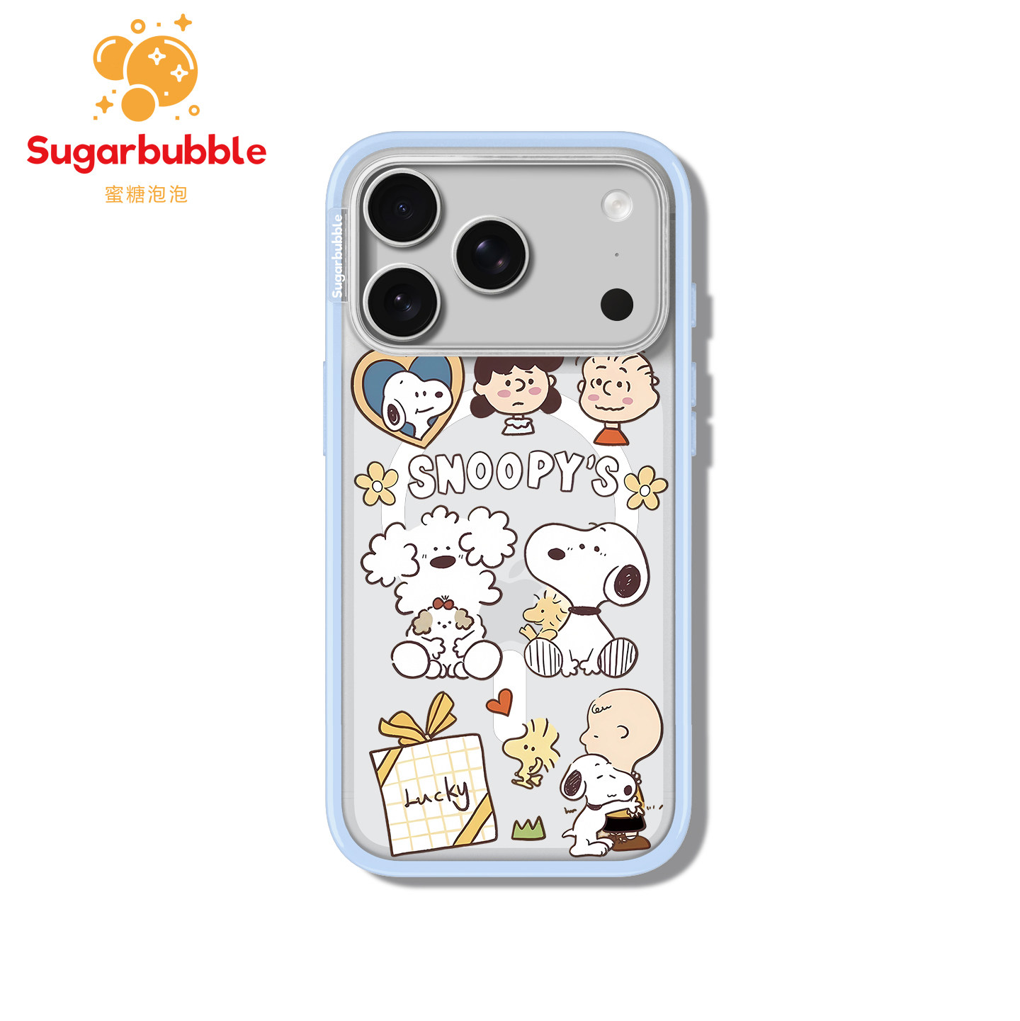 【Sugarbubble】蜜糖泡泡幸运史努比手机壳Magsafe贝贝壳适用于苹果iPhone 17promax/17pro/16/15可爱个性