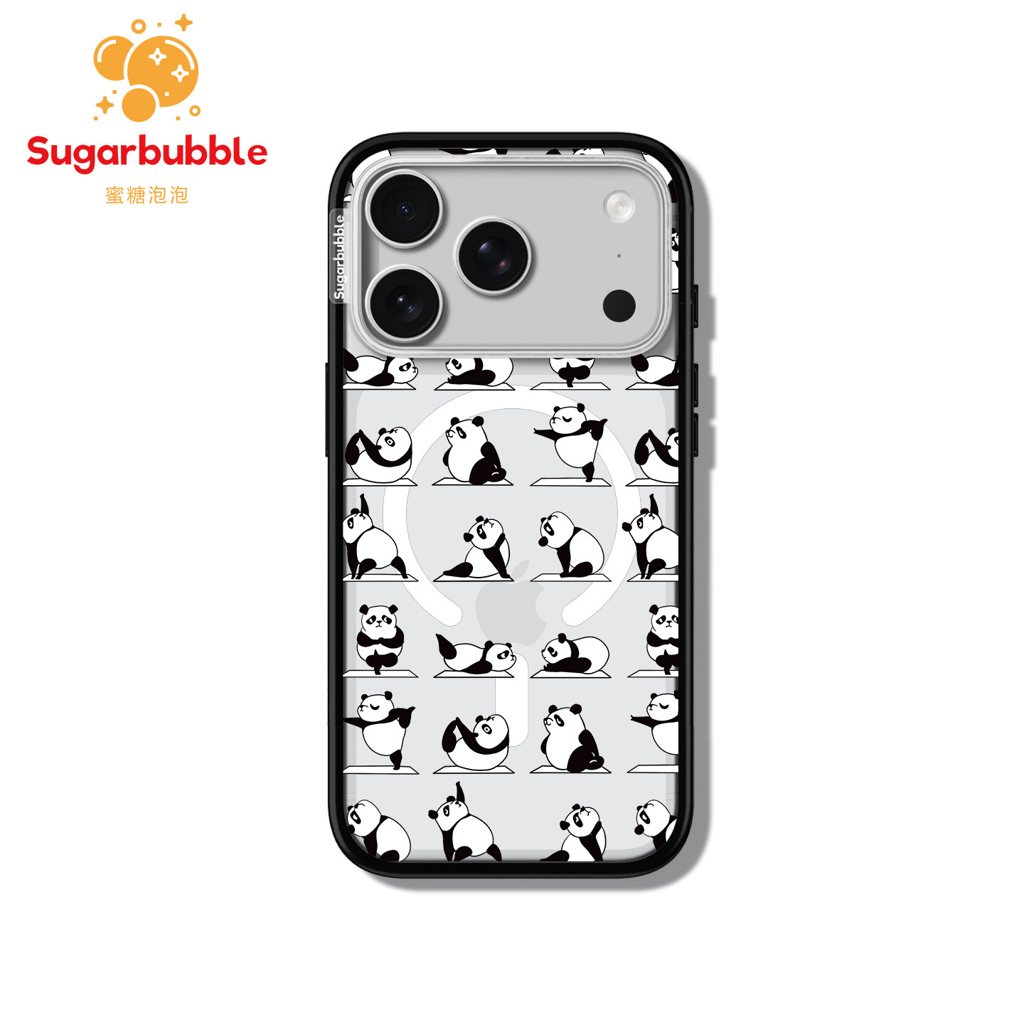 【Sugarbubble】蜜糖泡泡瑜伽熊猫手机壳Magsafe贝贝壳适用于苹果iPhone18promax/18pro/17pro/16可爱创意ins