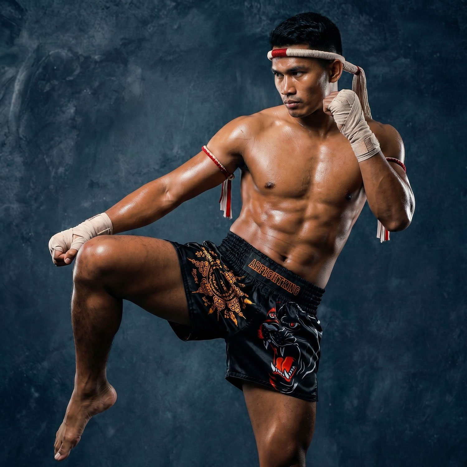 柔猴速干MMA泰拳击训练短裤运动
