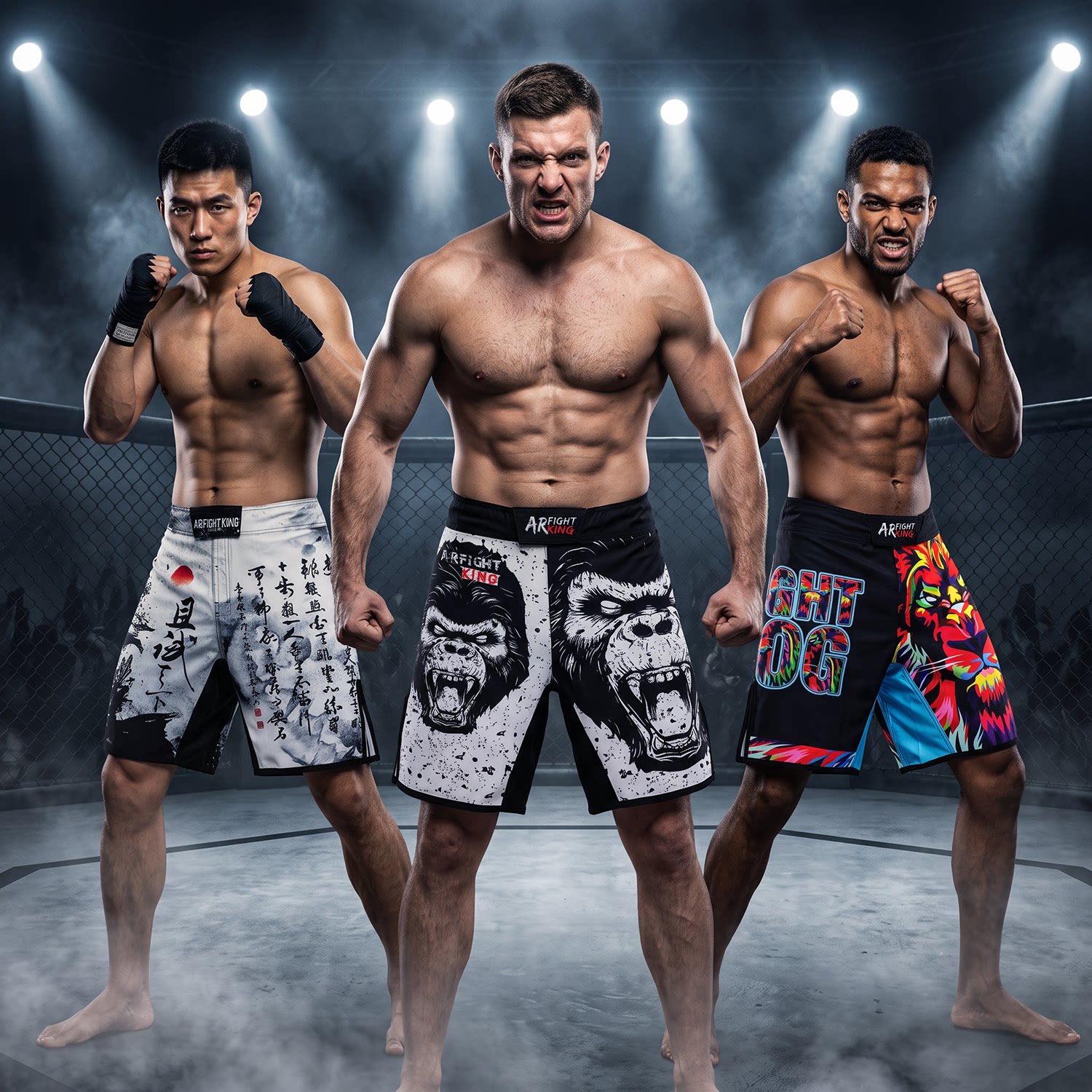 MMA综合格斗速干开叉搏击短裤