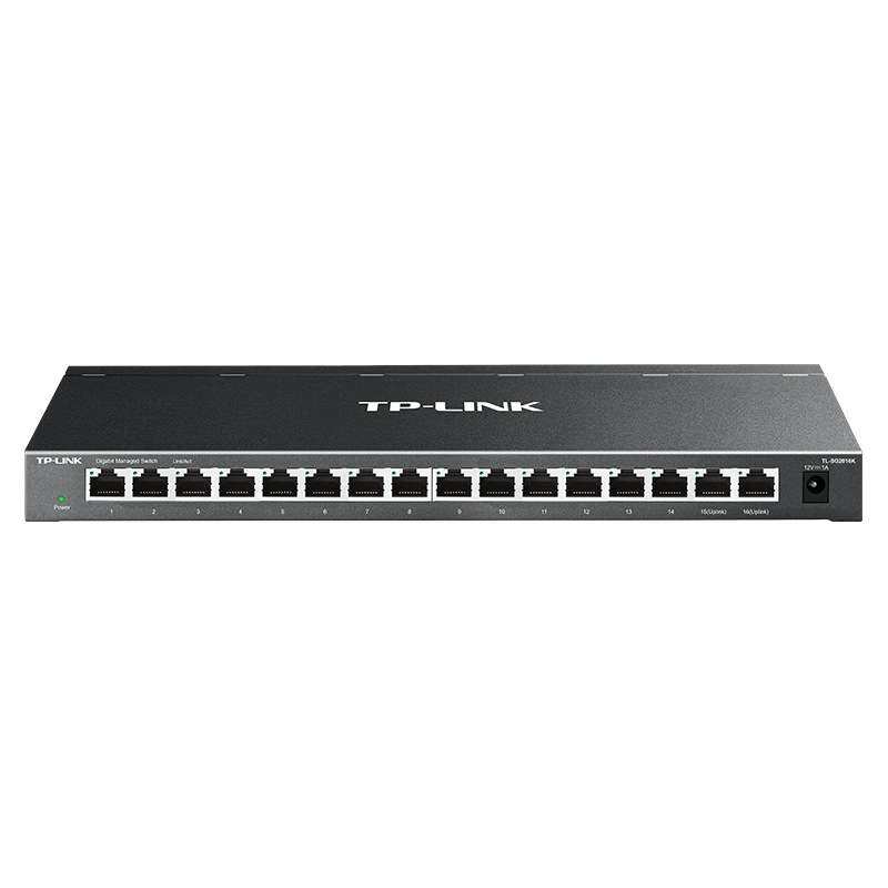TP-LINK TL-SG2016K 全千兆端口16口WEB网管交换机网络分网线线器