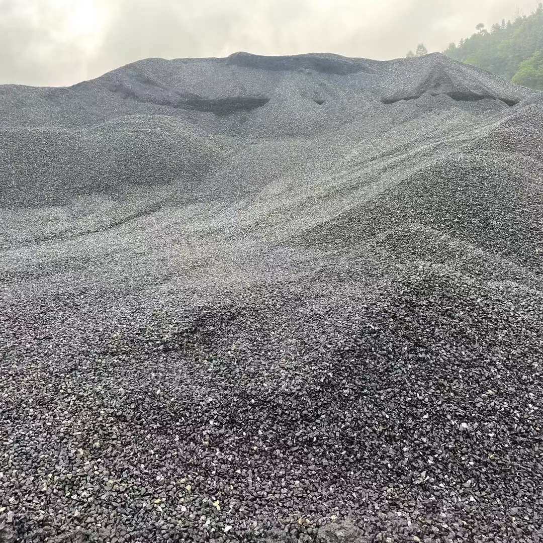 黑色石子园林景观黑石子鱼缸装饰鹅卵石建筑工程庭院铺路黑色砾石