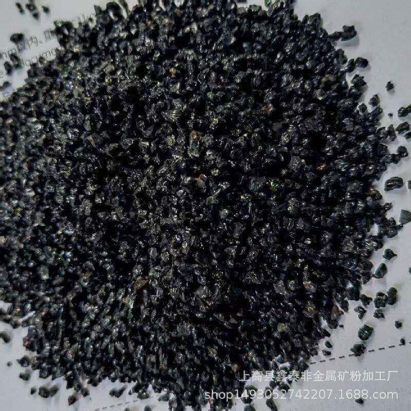 江西厂家供应除锈黑色石tongks00英砂刚透材水砖石金砂亮黑用砂