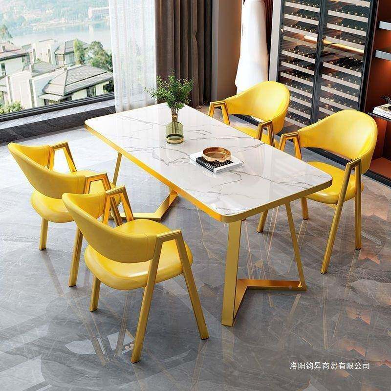 【红】谈桌椅网简约餐桌家用小客户型客厅阳台洽7776933商用会桌
