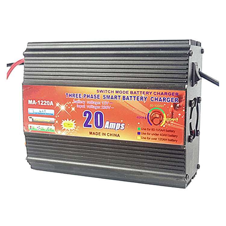 卡迪普MA-1220A 汽车12V铅酸蓄电池充电器电瓶充电器 四段式 20A