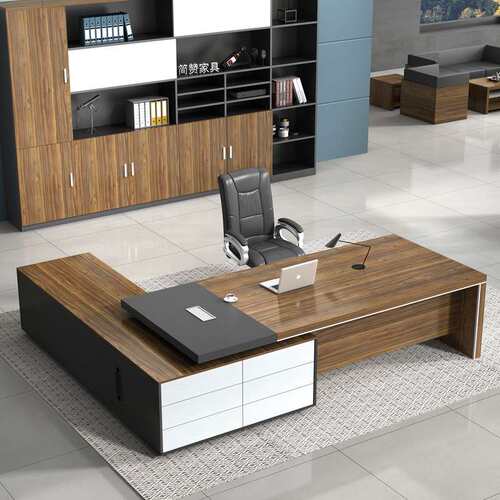 简赞老板桌简约现代办公家具经理总裁桌大班台老板办公桌椅办公桌